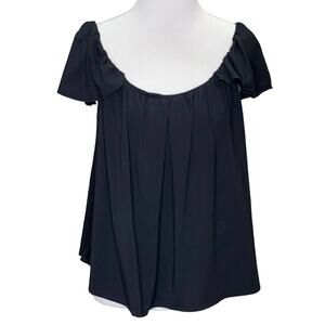 Naked Princess Amanda Tulip Sleeve Top Black NWT Size Medium